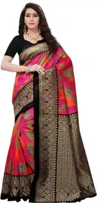 Art Silk Kalamkari Saree for Women 