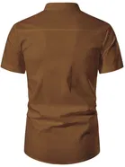 Cotton Half Sleeves Short Kurta for Men 