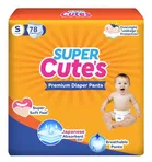 Super Cutes Premium Diaper, 78 Diapers 