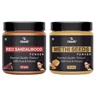 Natural Red Sandalwood & Methi Seeds Powder for Skin & Hair 