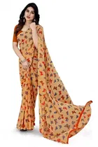Georgette Printed Saree for Women 