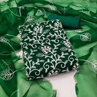 Organza Unstitched Dress Material for Women 