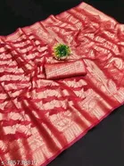 Organza Zari Woven Saree for Women 