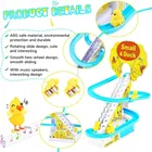 Little Lovely Duck Slide Escalator Toy Automatic Stair-Climbing Race Track Set 