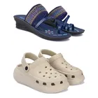 Combo of Sandals & Clogs for Women 