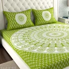 Cotton Queen Bedsheet with 2 Pillow Cover 