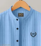 Self Design Cotton Blend Short Sleeve Polo for Boys 
