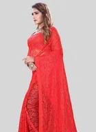 Net Floral Saree for Women 