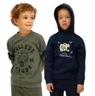 Cotton Blend Printed Hoodie & Sweatshirt for Kids 