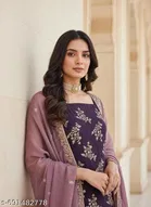 Embroidered Anarkali Party Suit for Women 