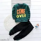 Hosiery Cotton Full Sleeves T-Shirt with Pant Clothing Set for Kids 