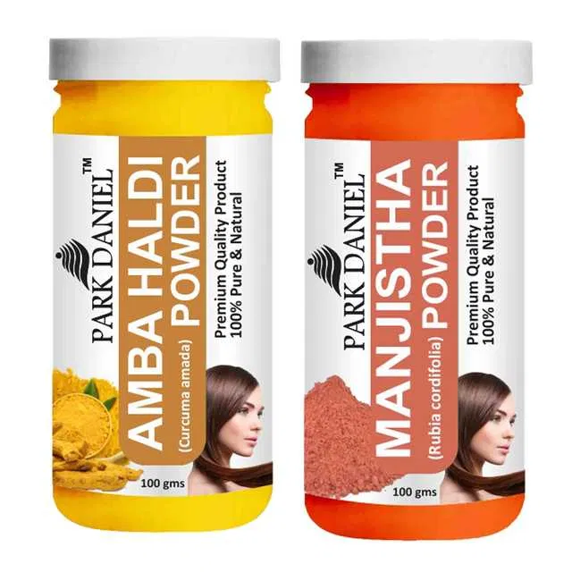 Park Daniel 100% Pure & Natural Amba Haldi Powder & Manjistha Powder (Pack Of 2, 100 g) (SE-781)