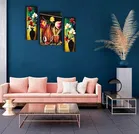 Wooden Modern Art Self Adhesive Wall Painting 