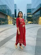 Printed A-line Kurta Set for Women 