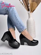 Shoetopia Block Heel Pointed Toe Sandals 