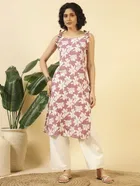 Tie Up Cotton Kurti for Women 