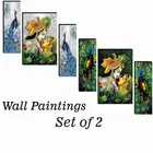 MDF 2 Pcs Designer Wall Painting for Home & Office 
