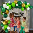 Jungle Theme 1st Birthday Balloon Decoration Kit , Multicolor, Pack Of 67