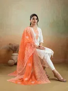 Rayon Printed Kurta with Pant & Dupatta for Women 