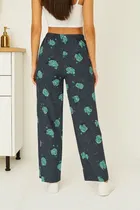 Women's Sleepwear All Over Print Pyjama; Grey ;  XL