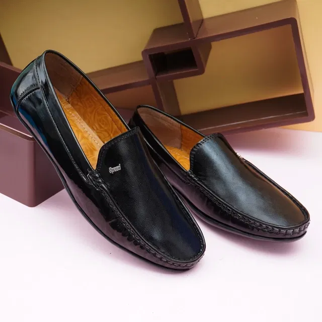 Loafers for Men (Black, 8)