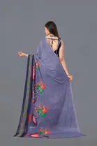 Georgette Printed Saree for Women 