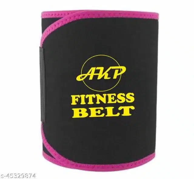 Sweat Belt for Unisex (Black & Pink, Free Size)
