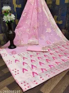 Cotton Linen Zari Woven Saree for Women 