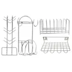 Stainless Steel Cup Stand & Plate Stand with Chakla Belan Stand & Utensil Holder 