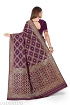 Banarasi Silk Zari Woven Saree for Women 