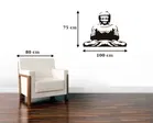 Meditating Buddha Self Adhesive Wall Stickers