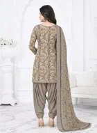 Floral Crepe Punjabi Suit Material for Women 