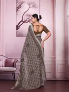 Georgette Printed Saree for Women 