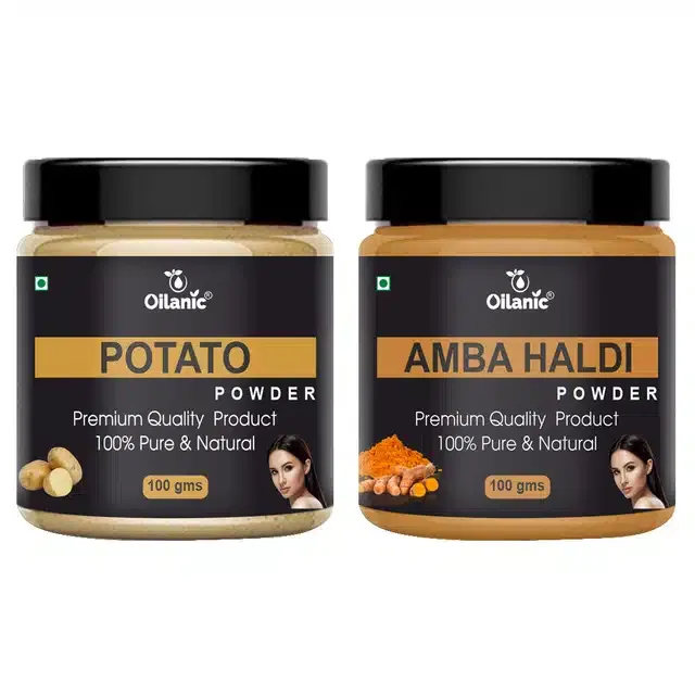 Natural Potato & Amba Haldi Powder for Skin & Hair (Pack of 2, 100 g)