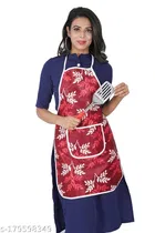 KANUSHI Industries® Apron for Kitchen Waterproof with Front Pocket