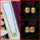 Alloy Mangalsutra with 2 Pair Earrings for Women 