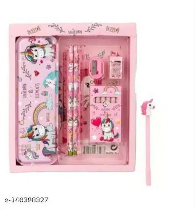 Unicorn Theme Stationery Gift Set (Pink)