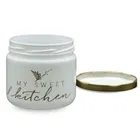 Afast 300 Ml  Golden Printed Round Jar -Set of 3