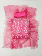 Organza Unstitched Dress Material for Women 