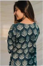 Cotton Block Print Short Kurti for Women 