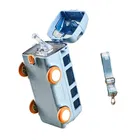 Plastic Bus Shape Sipper Bottle for Kids, Multicolor 