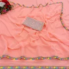 Silk Woven Design Saree for Women, Peach 