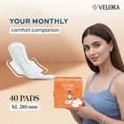 वेलोरा ड्राई फील स्ट्रेट सेनेटरी पैड 