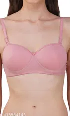 Cotton Blend Solid Lingerie Set for Women 