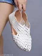 Solid Synthetic Mules for Women 