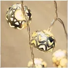 10 LED Metal Round Shape Balls Diwali Decoration Light