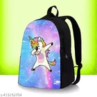 Rubber Backpack Bag, Blue