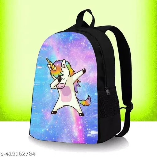 Rubber Backpack Bag, Blue
