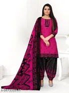Cotton Printed Salwar Suit & Dupatta Sets for Women 