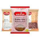 Holy Harvest Raw Peanut Pink (Kachi Moongfali) 500 g + Holy Harvest Sabudana 500 g + Ahaar Kuttu Atta 250 g